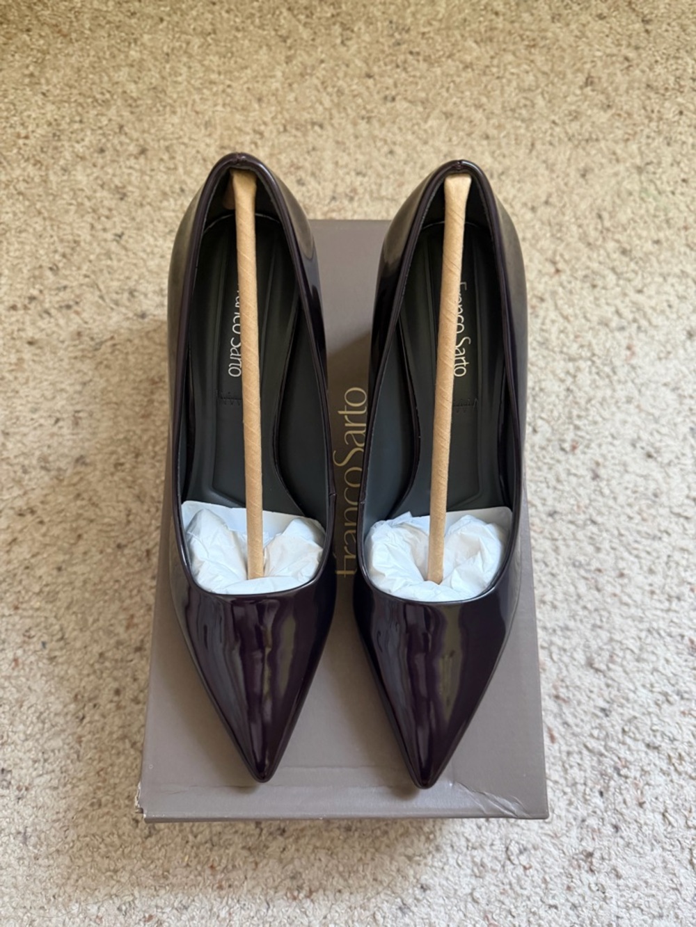 Franco Sarto Giovanna Purple Block Heels Size 5.5M